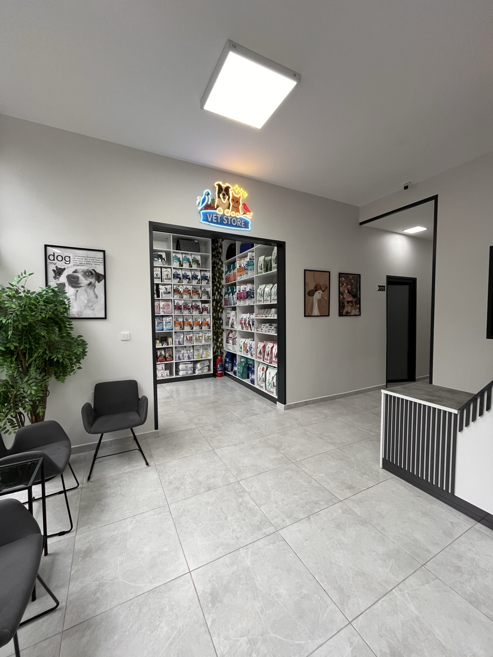 Kirazlı Veteriner Kliniği bekleme alanı